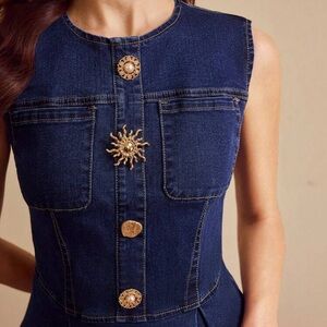 Women's Blue Denim Dress